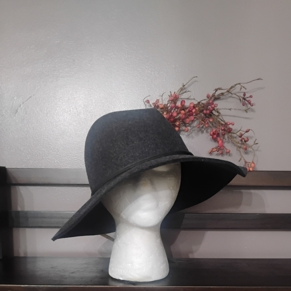 Phenix Wool Adjustable Band Dark Heather Gray Fedora NWT - Picture 8 of 13
